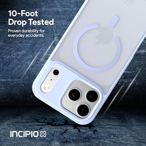 Incipio - Fog iPhone 17 Pro Max, Magsafe Compatible Phone Case, 10ft Drop Tested, Ultra Durable & Shock Absorbing, Scratch Resistant & Slim Profile (Light Blue) - color: Light Blue, size: iPhone 17 Pro Max