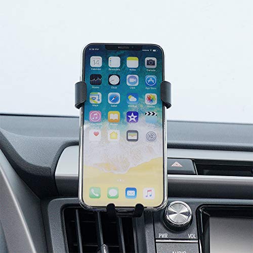 Universal Car Phone Holder Fit for Toyota RAV4 2013 2014 2015 2016 2017 2018 Air Vent Phone Mount Adjustable, Car Phone Cradle Fit for iPhone Samsung 4-7 Inches Smartphone - style: RAV4 13-18 Alloy Black