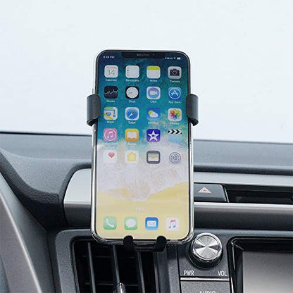 Universal Car Phone Holder Fit for Toyota RAV4 2013 2014 2015 2016 2017 2018 Air Vent Phone Mount Adjustable, Car Phone Cradle Fit for iPhone Samsung 4-7 Inches Smartphone - style: RAV4 13-18 Alloy Black