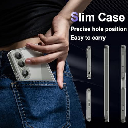 Case for Sony Xperia 1 VII, Military Grade Drop Protection Phone Case, Yellowing Resistant, Anti-Scratch Hard PC Back, Shockproof Hard Ultra-Thin Protective Cover, Clear - size: Sony Xperia 1 VII