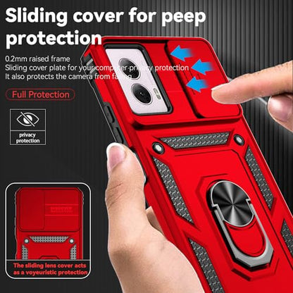 SunStory for Motorola Moto G Power 5G 2024 Case with Kickstand,Red - color: Red