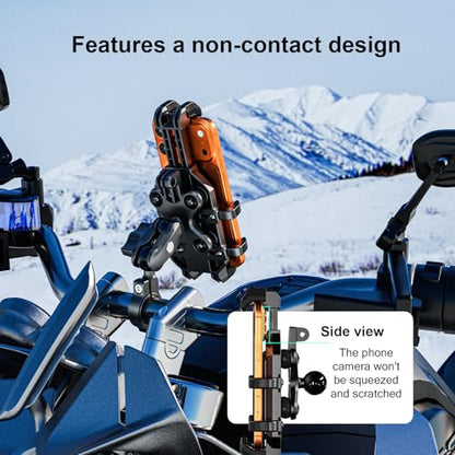 LOKTENWO Anti-Theft Motorcycle Phone Mount Holder with Vibration Dampener