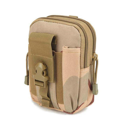 Belt Pouch, Tactical Molle Phone Pouch EDC Utility Pouches Waist Bag Packs, Small Cell Phone Holster Gear Tool Gadget Pocket for Men Running - color: Sansha Camo