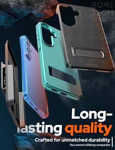 Designed for Samsung Galaxy S26 Case with Belt Clip Holster | Rugged Cover with Strong Magnet & Kickstand Heavy Duty Combo - Black & Green - color: Black & Green