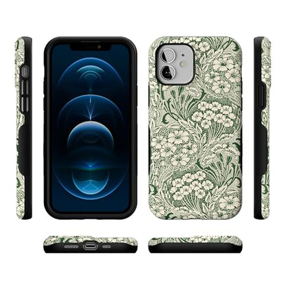 Casely iPhone 12 Mini Case | Mystic Meadow | Green Gardens | Bold Protective Design | Compatible with MagSafe - color: Mystic Meadow | Green Gardens, size: Iphone 12 Mini