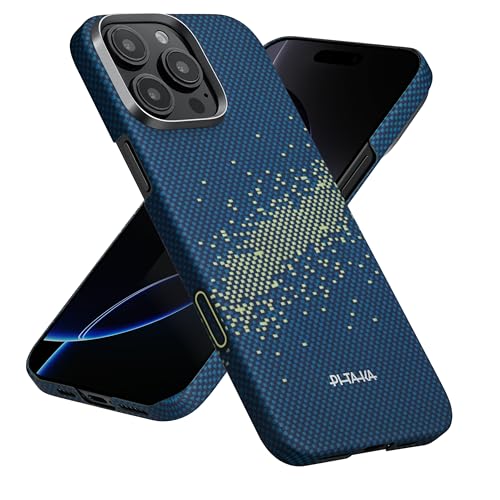 pitaka for iPhone 16 Pro Max Case Compatible with MagSafe, Thin & Light Case iPhone 16 Pro Max with a Caseless Feel, 1500D Aramid Fiber Woven [Tactile Woven-Milky Way Galaxy] - color: Milky Way Galaxy, size: For iPhone 16 Pro Max, 6.9"