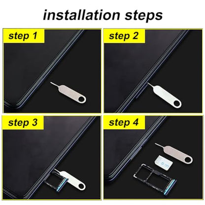 4 Pcs SIM Card Removal Openning Tool Tray Eject Pins Needle Opener Ejector Compatible with All iPhone Apple iPad HTC Samsung Galaxy Cell Phone Smartphone Watchchain Link Remover (Style C) - size: C