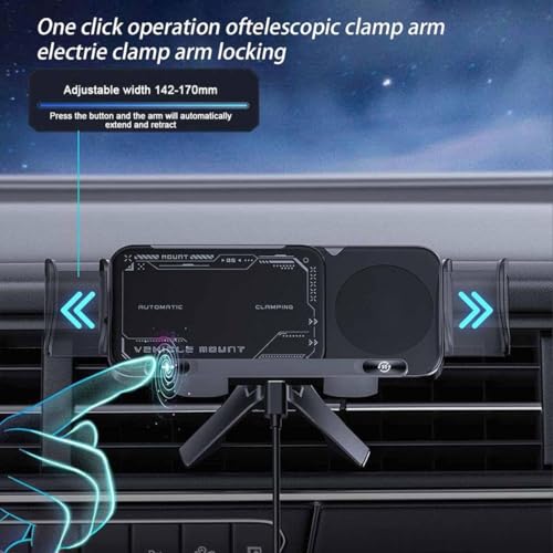 2024 High Intelligent Mobile Phone/Pad Holder, Shockproof Air Vent Wireless Car Charger Fast Charging Holder for All Smart Phones (2Pcs-Mix) - color: 2Pcs-Mix