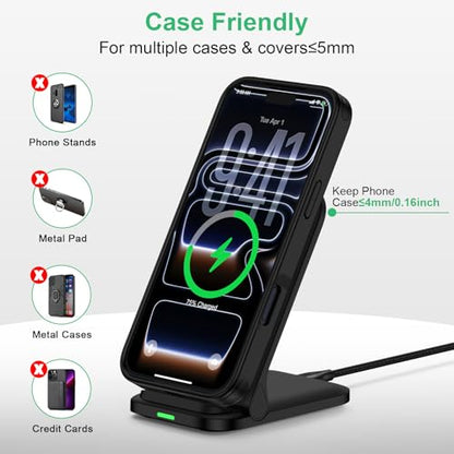 Wireless Charger Samsung Fast Charging Stand for Samsung Galaxy S26 Ultra