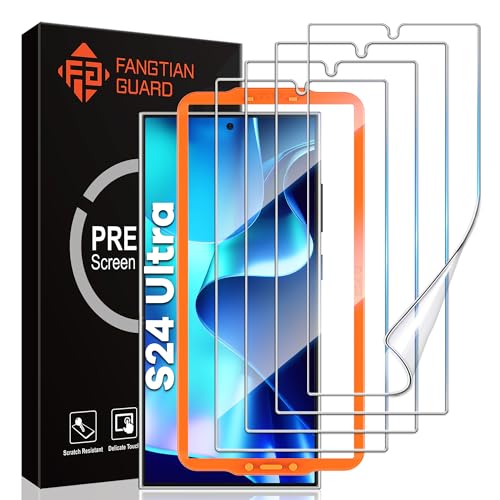 FANGTIAN 4-Pack for Samsung Galaxy S24 Ultra Screen Protector Film [6.8"] - size: S24 Ultra-6.8 Inch