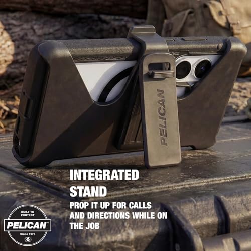 Pelican Voyager Samsung Galaxy S26 Case - Rugged Phone Case - Black/Clear | Magnetic & Wireless Charging Case with 24ft Military-Grade Drop Protection & Belt Clip Holster for Samsung Galaxy S26 - color: Voyager Black/Clear, size: Samsung Galaxy S26