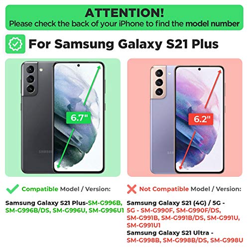 Designed for Samsung Galaxy S21 Plus Case with Belt Clip Holster | Rugged Holster & Protective Phone Case Combo with Anti-Slip Texture - Black - style: Galaxy S21 Plus