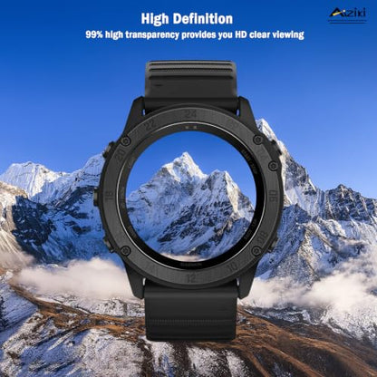 6 Pack Compatible for Garmin Tactix Delta Screen Protector, Flexible TPU Film [Not Glass], Full Coverag, HD Clear Easy Install, Bubble Free for Garmin Tactix Delta Screen Protector - size: RM6-Garmin Tactix Delta-US