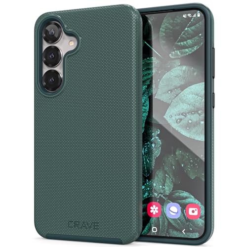 Crave Compatible with Samsung Galaxy S25 Plus Case, Shockproof Protection Dual Layer Case for Samsung Galaxy S25 Plus (6.7 inch) - Forest Green - color: Forest Green, size: Galaxy S25+