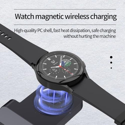 3 in 1 Fast Charging Station for Samsung Galaxy Phones Watch Earbuds Charger, Fast Android Charger Stand Dock for Samsung Galaxy S25/S24/S23/S22/21/20/Note20/10 Galaxy Watch Ultra 8/7/6/5/4 (Black) - color: Black