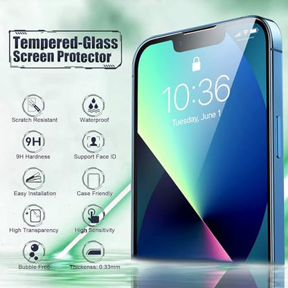 3 Pack Anti-Blue Light Screen Protector for iPhone 13 Pro Max - size: iPhone 13 Pro Max