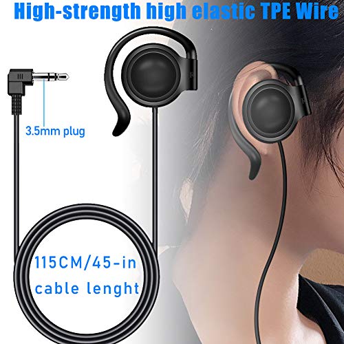 EXMAX 3.5mm Single Side Earphone Earbud One Ear Headphone for EXD-101 ATG-100T ELGT-470 Wireless Tour Guide System Receiver Touring Groups Radio Podcast Laptop MP3/4 Tablet PC Skype YouTube (Right) - color: Right