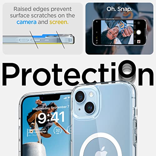 Spigen for iPhone 14 Case, Ultra Hybrid MagFit [Anti-Yellowing] [Compatible with Magsafe] - Clear - color: Clear, size: iPhone 14