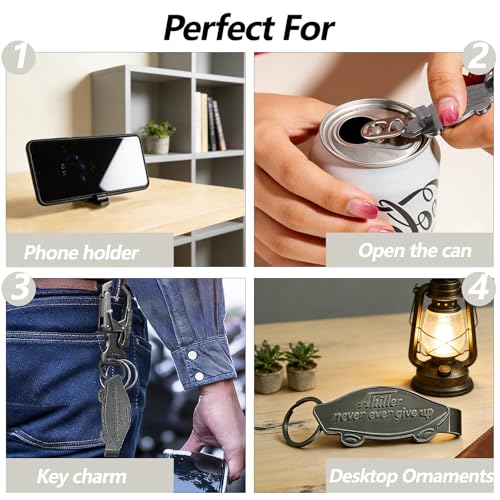 Ahiller Keychain Bottle Opener and Simple Phone Stand - color: Gunmetal