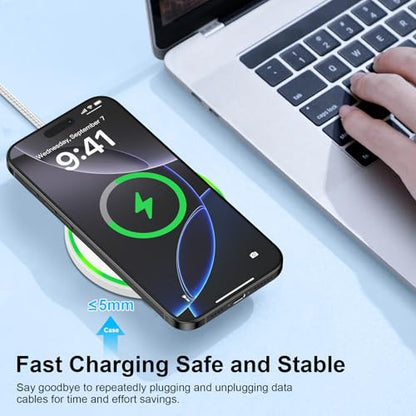 15W Pixel 11 10 9 Wireless Charger Fast Charging Pad for Google Pixel 10Pro - color: White