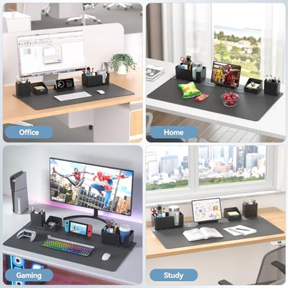 KDD Mouse Pad - Desk Mat with Foldable Phone Holder - Gaming Mousepad with Ultra-Smooth Surface, Non-Slip Base - Keyboard Mat for Home Office Gamer Accessories - size: 27.5" x 11.8"