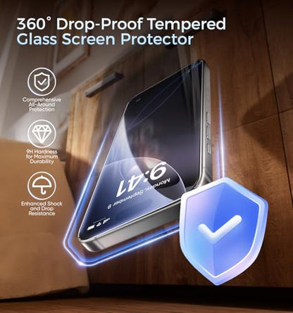 MAGIC JOHN 2 Pack 3rd Gen Upgraded Screen Protector for iPhone 16 Pro - size: iPhone 16 Pro-6.3''