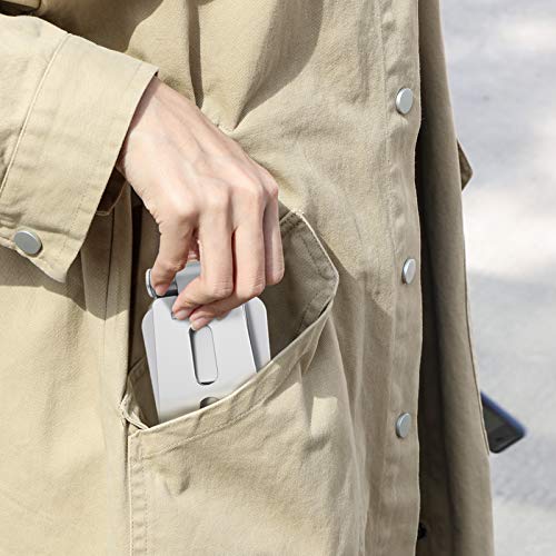 OMOTON Foldable Cell Phone Stand, C4 Portable Aluminum Phone Holder - color: A-Silver