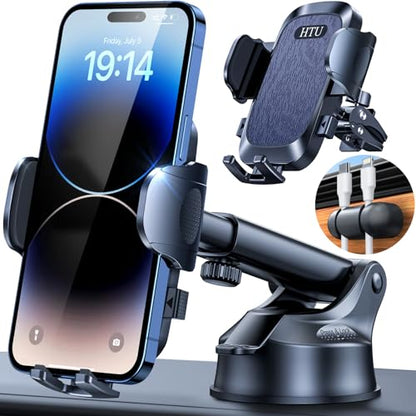 【Upgraded Strongest Suction & Pro Military-Grade】Ultimate Car Phone Mount【360°Rotatable Suction】Cell Phone Holders Truck Stand for Dashboard Windshield Vent for iPhone 18 Pro Max 17 Samsung,Dark Blue - color: Dark Blue