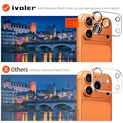ivoler 3+3 Pack Tempered Glass for iPhone 17 Pro Max Screen Protector 6.9" with Camera Lens Protector with [ Alignment Frame], Anti-Scratch Case Friendly for iPhone17 Pro MaxTransparent HD Clear Film - size: iPhone 17 Pro 6.9''