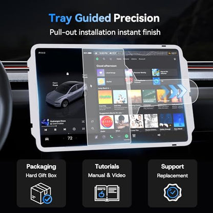 Screen Protector for Tesla Model 3 (2024-2026)/Model Y 2025 - size: 15.4" Model Y/3 Front-M