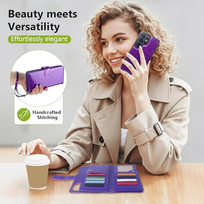 Varikke for Galaxy S26 Ultra Wallet Case Magnetic Detachable, Deep Purple - color: Dark Purple, size: Galaxy S26 Ultra 6.9"
