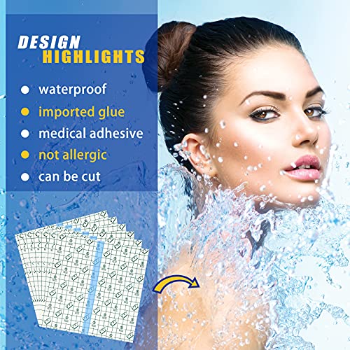 BBTO 50 Pcs Transparent Waterproof Adhesive Dressing Bandage, 8 x 8 Inch - size: 8x8 Inch (Pack of 50)