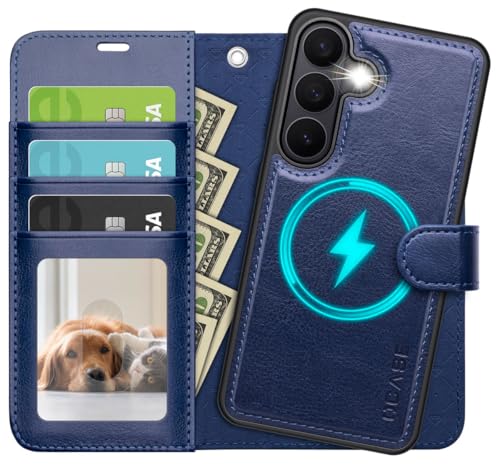 OCASE for Samsung Galaxy S26 Detachable Wallet Case with Card Holder, [2 in 1] PU Leather Flip Folio Case with RFID Blocking Stand Wrist Strap Shockproof Phone Cover 2026, Blue - color: Blue, size: Samsung Galaxy S26