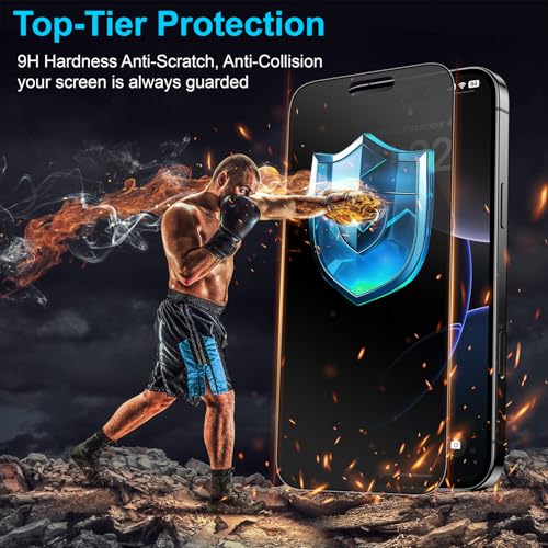 Mothca 2 Pack Matte Privacy Screen Protector for iPhone 14 Pro Max 6.7-inch [Auto Fit Box Dust-Free] Anti Spy Anti-Glare Anti-Fingerprint Full Coverage Tempered Glass, Smooth as Silk, Case Friendly - size: iPhone 14 Pro Max-6.7 Inch