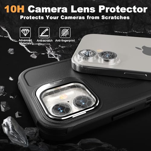 Follaroma for iPhone 16 Plus Case,Magnetic,Heavy Duty Case,6.7'',Black - color: Black, size: iPhone 16 6.1''