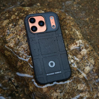 Rugged Shield Compatible with MagSafe Case for iPhone 17 Pro (6.3"), 8ft Military Drop Proof, Wear Resistant Tactical Cover, Dark Black - color: Dark Black-M, size: iPhone 17 Pro