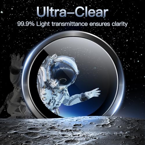 JETech Camera Lens Protector for iPhone 15 Pro/15 Pro Max, Space Black - color: Space Black
