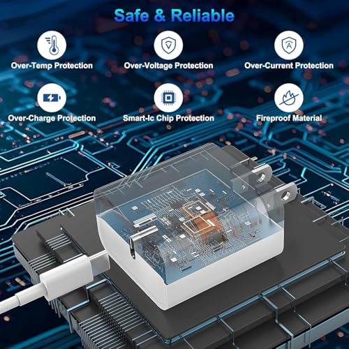 iPhone 17 16 Charger Fast Charging,[MFi Certified]40W USB C iPhone Fast Charger Block with 6FT Long USB C to C Charging Cable Cord for iPhone 17e/Air/17 Pro Max/16 Plus/15Pro/Pro Max,iPad Pro/AirPods - size: 6FT