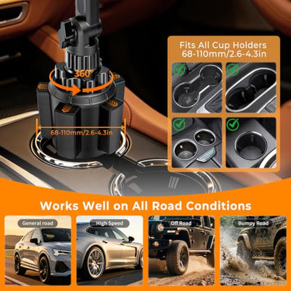 Phone Holders for Your Car, Universal Strong Magnetic Cup Car Phone Mount