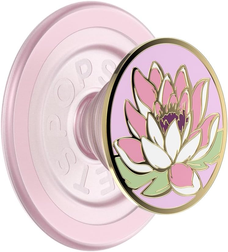 PopSockets Phone Grip for MagSafe, Magnetic Holder- Water Lily - color: Water Lily MagSafe, style: MagSafe