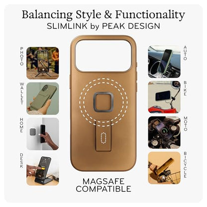 Peak Design Mobile Everyday Loop Case for iPhone 17 Pro Max, Black, with Loop, Slim Profile, Drop Protection, Weatherproof Fabric Shell, SlimLink Connects to Mobile Mounts & Gear - color: Black, style: Everyday Loop Case
