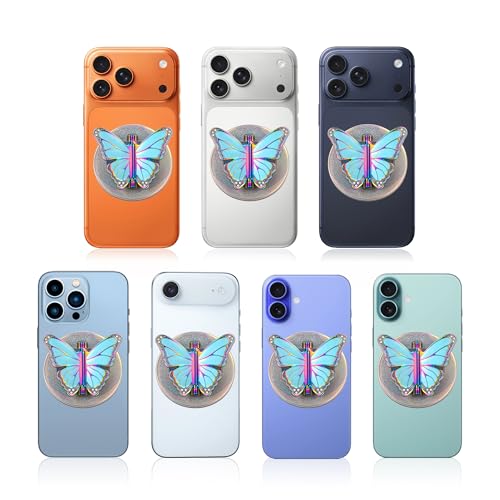 [2026 All-New] for MagSafe Butterfly Phone Grip, Glitter Colorful - color: Glitter Colorful