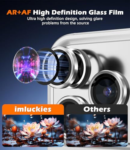 imluckies Camera Lens Protector for iPhone 17 Pro/iPhone 17 Pro Max - color: Sliver