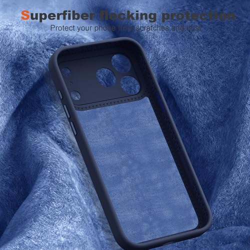 Case for iPhone 17 Pro with 360°Spin Stand,6.3" Dark Blue | Magnetic 360°Spin Stand,Compatible with Mag-Safe,Soft Silicone 17 Pro Case - color: Dark Blue, size: Iphone 17 Pro