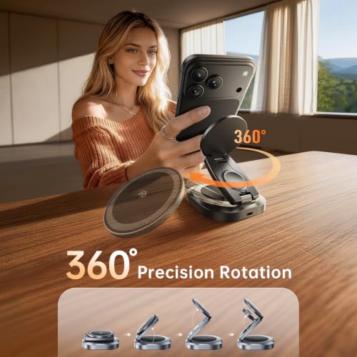 REWONDER 3-in-1 Qi2.2 25W Fast Wireless Charging Station for iPhone - color: Grey