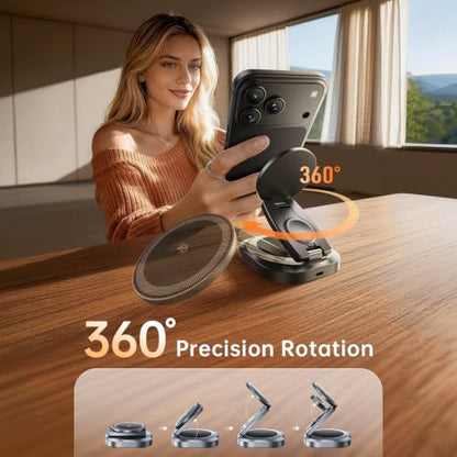 REWONDER 3-in-1 Qi2.2 25W Fast Wireless Charging Station for iPhone - color: Grey