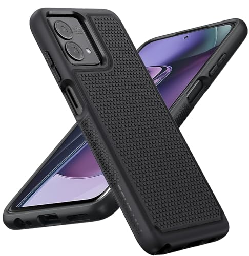 FNTCASE for Moto G-Stylus 2023 Case: Dual Layer Non Slip Shockproof Slim | Drop Protection, Anti-Scratch, Matte Textured Military Grade Protective Cell Phone Cover, for Daily Use, Black - color: Black, size: For Moto G Stylus 5g 2023