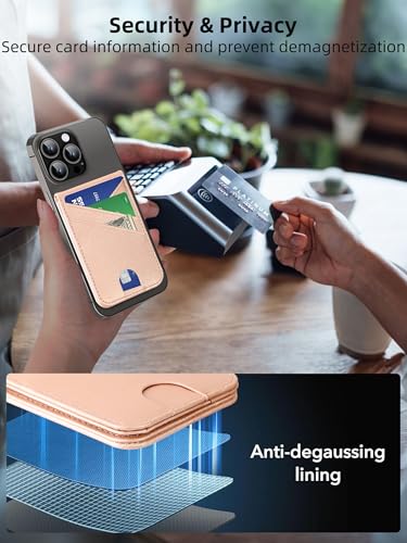 for Magsafe Wallet Stand Tracker (iOS Only) Magnetic Card Holder Finder - color: Gold Find My