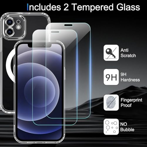 TZGZT 3 Pack Screen Protector for iPhone 12, Tempered Glass, Case Friendly - color: iPhone 12-Clear1