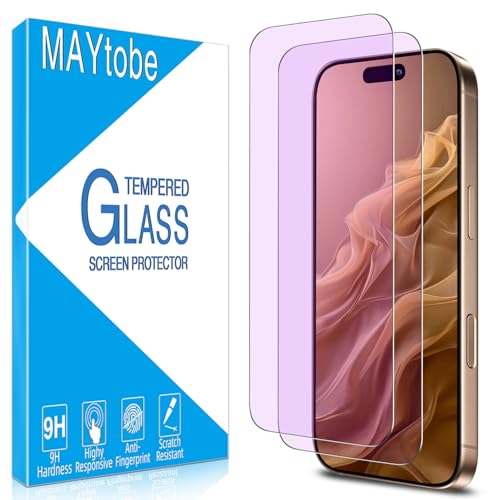 MAYtobe 2-Pack Screen Protector for iPhone 16 Pro Max Tempered Glass - size: iPhone 16 Pro Max
